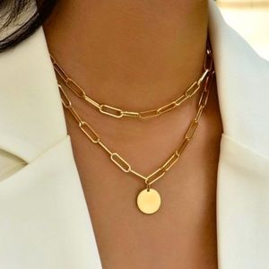 Gold Layered Coin Necklace